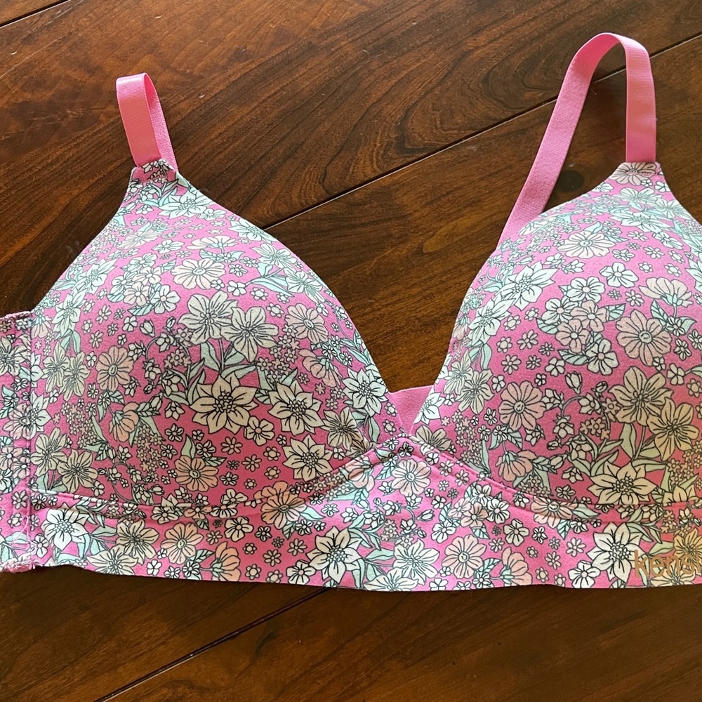 Kensie Pink Floral Women's Bra